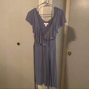 Ruffle tie waist dress